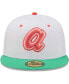 Men's White, Green Atlanta Braves 1972 MLB All-Star Game Watermelon Lolli 59FIFTY Fitted Hat Бело-зеленый, 7 7/8 - фото #2