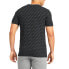 Puma Luxe Pack Aop Crew Neck Short Sleeve T-Shirt Mens Black Casual Tops 596738-