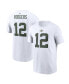 Men's Aaron Rodgers White Green Bay Packers Player Name and Number T-shirt