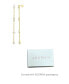 ფოტო #2 პროდუქტის Gold Mixed Faux Stones Sweeper Earrings