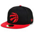 Головной убор кепка New Era Toronto Raptors Basic 2 Tone 59FIFTY Красно-черный, 8 1/4 - фото #1