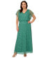 ფოტო #3 პროდუქტის Plus Size Beaded Blouson Dolman-Sleeve Gown