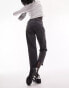 Женские джинсы Topshop Petite Straight Jeans in verwaschenem Schwarz mit unversäubertem Saum W26 L28 - фото #8