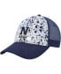 ფოტო #2 პროდუქტის Men's Gray, Navy Navy Midshipmen Love Fern Trucker Snapback Hat