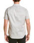 Theory Sylvain 289458 Tailored Short-Sleeve Shirt in Stretch Cotton Size M