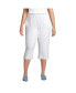 ფოტო #1 პროდუქტის Plus Size Sport Knit High Rise Elastic Waist Capri Pants