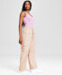 ფოტო #2 პროდუქტის Women's High-Waisted Wide-Leg Cargo Pants, Created for Macy's