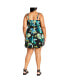 ფოტო #2 პროდუქტის Plus Size Oasis Print Romper