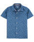 Фото #3 товара Рубашка для мальчиков Carterʻs Kid Shark Print Button-Front Short Sleeve Shirt