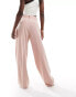 Vero Moda wide leg dad trousers in misty rose