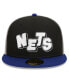 Фото #4 товара Men's Black, Navy Brooklyn Nets 2023/24 City Edition 59FIFTY Fitted Hat
