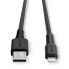 Lindy 0.5m Reinforced USB Type A to Lightning Cable - 0.5 m - Lightning - USB A - Male - Male - Black