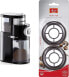 Фото #3 товара ROMMELSBACHER EKM 200 Coffee Grinder, 2-12 Servings, Capacity Bean Container 250 g, 110 Watt, Black & Melitta 180424 Permanent Coffee Filter, Pack of 2 for All Philips Senseo Coffee Pod Machines