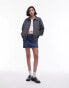 Фото #1 товара Topshop oversized washed cotton bomber jacket in charcoal