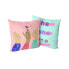 Cushion cover HappyFriday Aware Me Multicolour 50 x 50 cm 2 Pieces