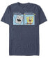 Фото #1 товара Men's Doodlebob Meme Short Sleeve Crew T-shirt