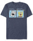 ფოტო #1 პროდუქტის Men's Doodlebob Meme Short Sleeve Crew T-shirt