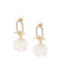 ფოტო #1 პროდუქტის Women's Silver Snowball Drop Earrings