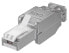 Wentronic Tool-free RJ45 Network Plug CAT 6 STP Shielded - RJ45 male (8P8C) - Grey - White - Male - Straight - Zinc - Cat6
