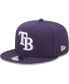 Фото #4 товара Men's Navy Tampa Bay Rays Primary Logo 9FIFTY Snapback Hat