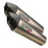 GPR EXHAUST SYSTEMS GP Evo4 Titanium Double Slip On Muffler Shiver 900 17-20 Euro 4 Homologated