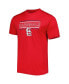 Men's Red, Navy St. Louis Cardinals Badge T-shirt and Pants Sleep Set