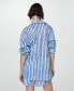 ფოტო #7 პროდუქტის Women's Cotton Striped Shirt