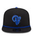 Men's Black Los Angeles Rams Captain Snapback Hat