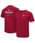 Фото #1 товара Men's Crimson Indiana Hoosiers OHT Military-Inspired Appreciation T-shirt