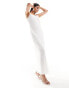 Y.A.S Bridal embellished sequin maxi cami dress in white