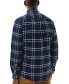 Фото #2 товара Men's Ronan Tailored Fit Long-Sleeve Button-Down Check Shirt