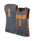 Youth Boys #1 Gray Tennessee Volunteers Icon Replica Basketball Jersey