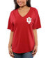 ფოტო #1 პროდუქტის Women's Crimson Indiana Hoosiers Oversized T-shirt