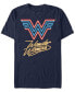 Фото #1 товара Men's Wonder Woman Neon Lights Short Sleeve T-shirt