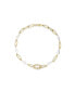 ფოტო #1 პროდუქტის Gem-Encrusted Carabiner Lock Pendant Freshwater Baroque Pearl Necklace