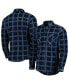 Фото #1 товара Men's Navy Chicago Bears Industry Flannel Button-Up Shirt Jacket