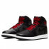Кроссовки Nike Air Jordan 1 Retro High Black Satin Gym Red (Черный)