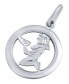 Silver pendant zodiac sign Virgo - round SILVEGOB10283S09