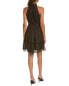Фото #2 товара Taylor Chiffon Mini Dress Women's Black 14
