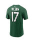 Фото #4 товара Men's Garrett Wilson Green New York Jets Player Name and Number T-shirt