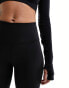 The North Face Flex logo legging shorts in black