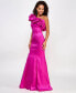Juniors' One-Shoulder Taffeta Gown, Created for Macy's