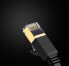 Фото #13 товара Płaski patchcord kabel przewód sieciowy LAN STP RJ45 Cat 7 10Gbps 3m czarny