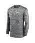 Men's Gray Seattle Seahawks Velocity Athletic Stack Performance Long Sleeve T-shirt
