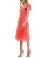 Фото #7 товара Платье Trixxi средней длины с V-образным вырезом и рукавами с многоуровневыми оборками