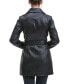 ფოტო #2 პროდუქტის Women's Patsy Leather Coat