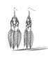 ფოტო #1 პროდუქტის Crystal Leaf Drop Statement Earrings