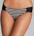 Vitamin A Antibes Ruched Hipster Bikini Bottoms Multi Color Stripes Size 6 S