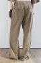 COTTON STRAIGHT-LEG TROUSERS