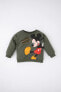 Фото #1 товара Erkek Bebek Disney Mickey & Minnie Içi Yumuşak Tüylü Sweatshirt
